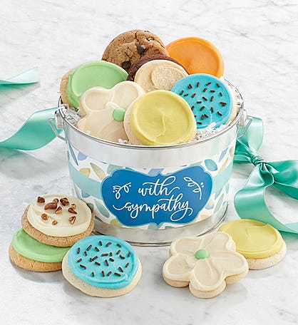 With Sympathy Cookie Gift Pail